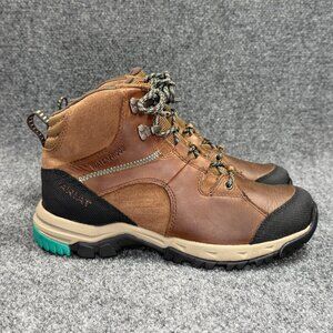 Ariat Skyline Mid Hiking Boots Womens Size 7.5 Brown Leather Soft Toe Waterproof